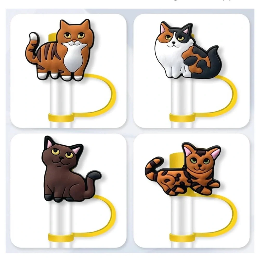 Cat-Themed Cable Protectors - Set of 4